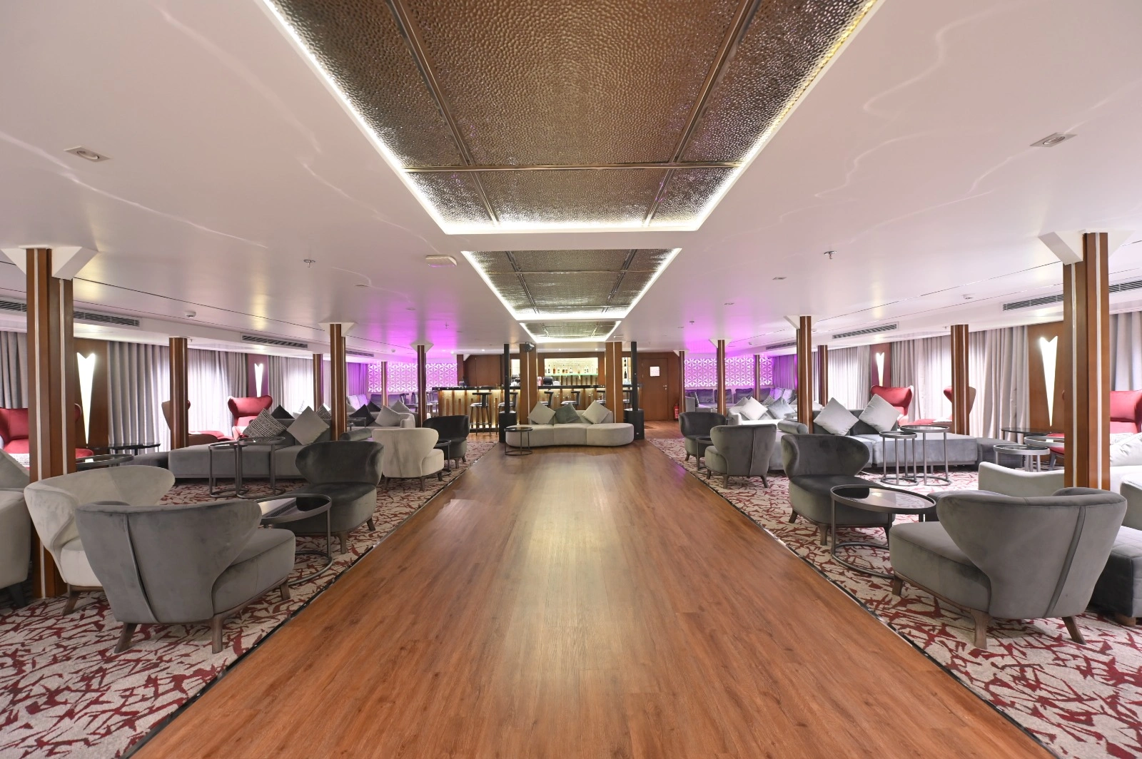 Lounge aboard the Concerto III Nile Cruise Nile cruise